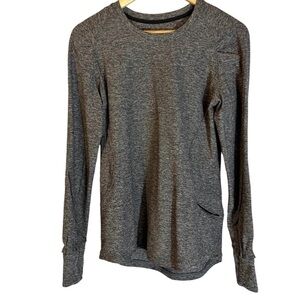 lululemon athletica Heathered Charcoal Long-Sleeve Crew Top